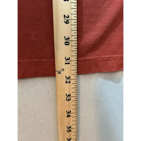 Life Is Good T Shirt Mens XL Santa Golfer Snow Golf Long Sleeve Rust Color - Picture 7 of 7